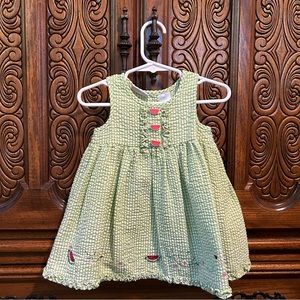 Bt kids watermelon themed gingham print dress